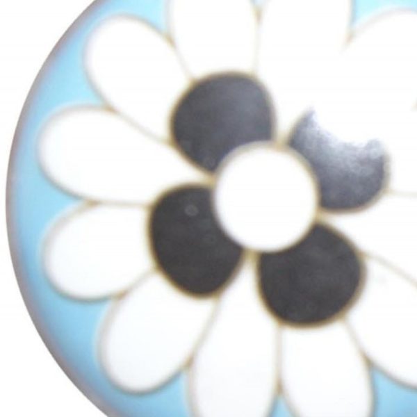 Charming Light Blue And Black Set of 8 Knobs - Image 4