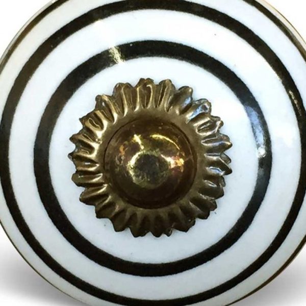 1.5" x 1.5" x 1.5" Hues Of Bronze White And Black  Knobs 8 Pack - Image 3