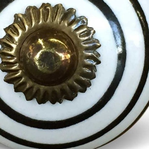 1.5" x 1.5" x 1.5" Hues Of Bronze White And Black  Knobs 8 Pack - Image 4