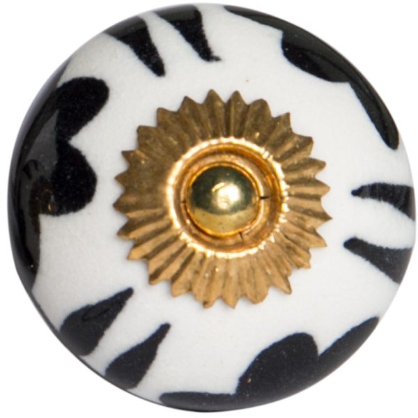 1.5" x 1.5" x 1.5" White Black and Yellow  Knobs 12 Pack - Image 4