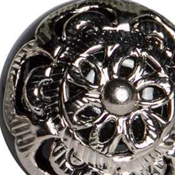 1.5" x 1.5" x 1.5" Black and Chrome  Knobs 12 Pack - Image 5