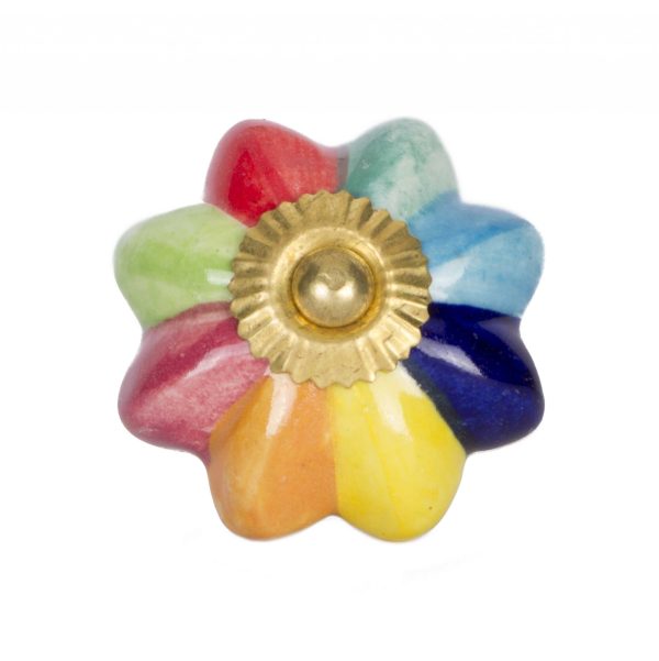 1.5" x 1.5" x 1.5" Green Blue Red and Yellow  Knobs 12 Pack - Image 3
