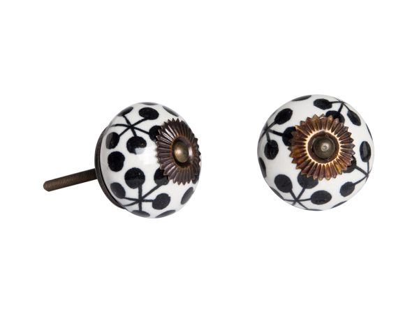 1.5" x 1.5" x 1.5" Black White and Cooper Knobs 12 Pack - Image 2