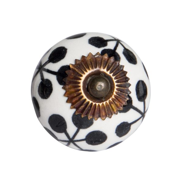 1.5" x 1.5" x 1.5" Black White and Cooper Knobs 12 Pack - Image 3