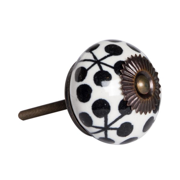 1.5" x 1.5" x 1.5" Black White and Cooper Knobs 12 Pack - Image 4