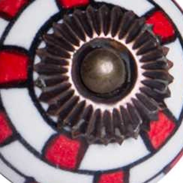 1.5" x 1.5" x 1.5" White Red and Navy Knobs 12 Pack - Image 5