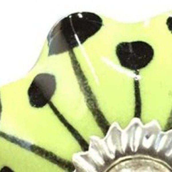 1.5" x 1.5" x 1.5" Yellow Green and Silver  Knobs 12 Pack - Image 3