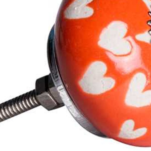 1.5" x 1.5" x 1.5" Hues Of Orange White And Silver  Knobs 8 Pack - Image 5