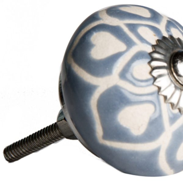 1.5" x 1.5" x 1.5" Hues Of Gray Cream And Silver  Knobs 8 Pack - Image 4