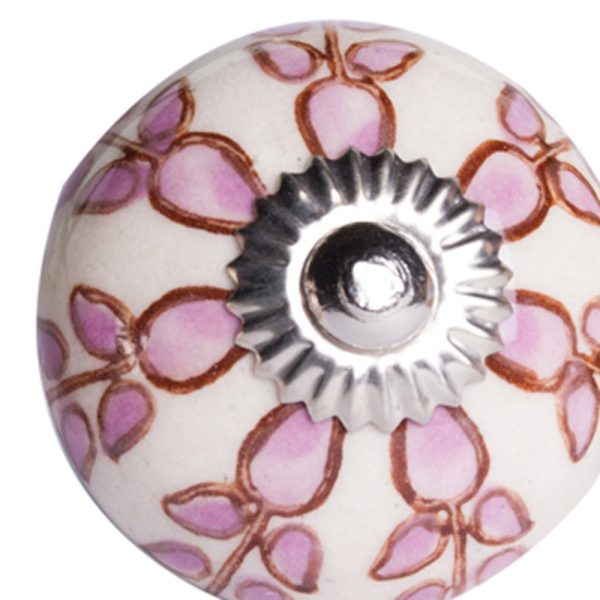 1.5" x 1.5" x 1.5" Hues Of White Pink And Burgundy  Knobs 8 Pack - Image 3