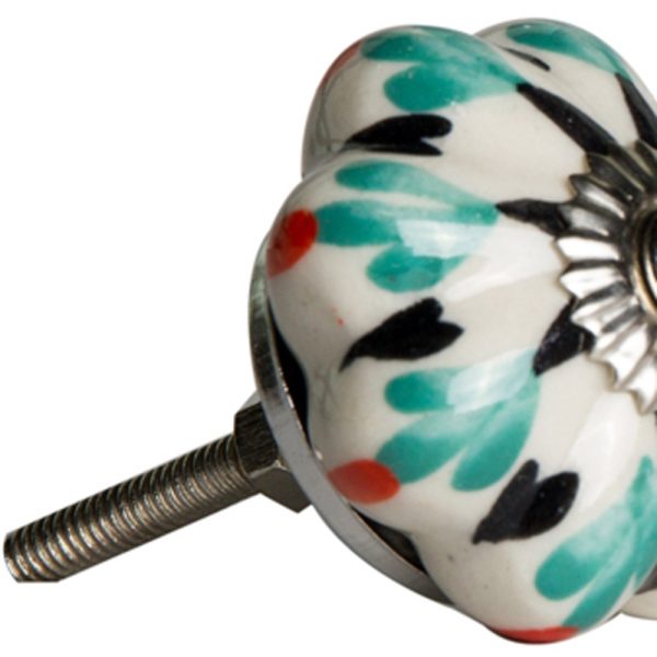 1.5" x 1.5" x 1.5" Hues Of White Green And Black  Knobs 8 Pack - Image 4