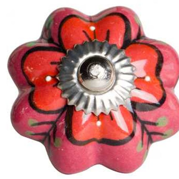 1.5" x 1.5" x 1.5" Pink Red and Green  Knobs 12 Pack - Image 3