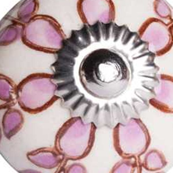 1.5" x 1.5" x 1.5" White Pink and Burgundy  Knobs 12 Pack - Image 4