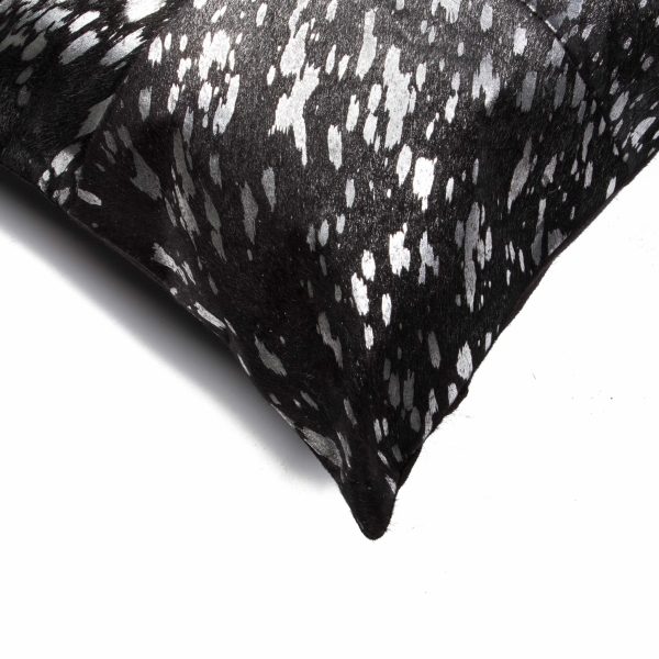 18" x 18" x 5" Silver And Black Torino Quattro  Pillow 2 Pack - Image 2