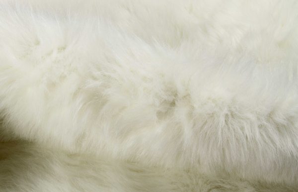 5' x 8' Polar Bear Off White Faux Hide Area Rug - Image 2