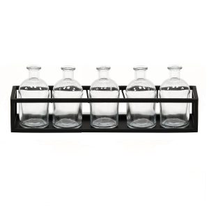 6 Piece Glass Vase Set