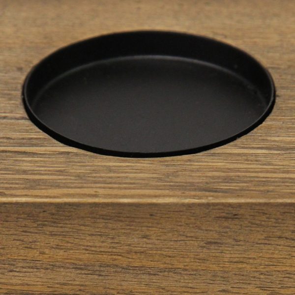 5-Candle Metal and Wood Holder Centerpiece - Image 2