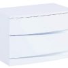 16.5" Exquisite White High Gloss Nightstand