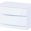 16.5" Exquisite White High Gloss Nightstand - Image 2