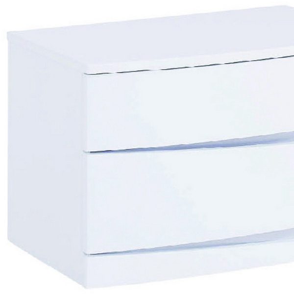 16.5" Exquisite White High Gloss Nightstand - Image 3