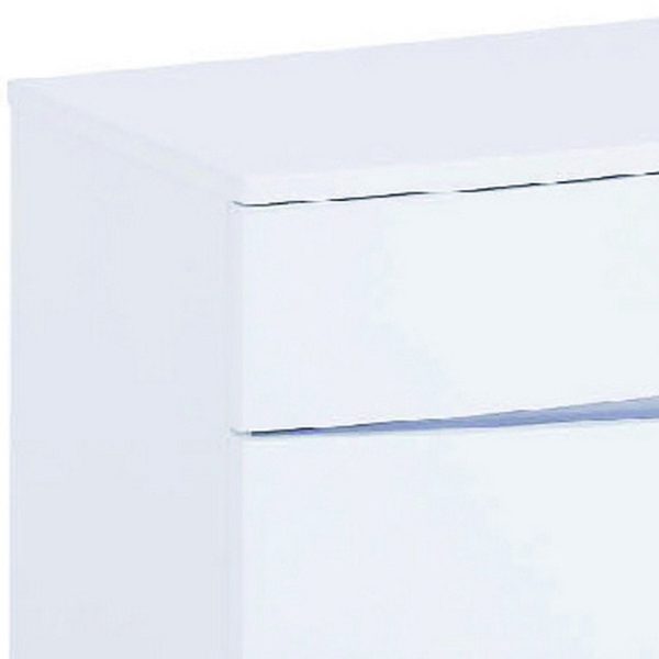 16.5" Exquisite White High Gloss Nightstand - Image 4