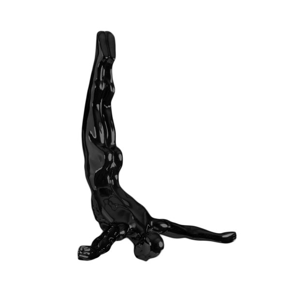 6.5" x 2.5" x 6.5" Black Diver - Wall Art - Image 3