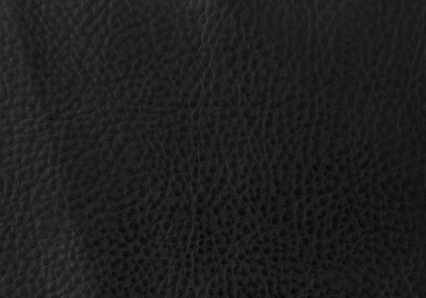 Two 38" Black Faux Leather and Metal Dining Chairs - Image 5