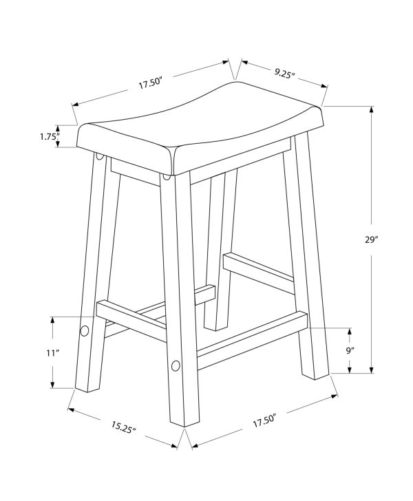 30.5" x 35" x 58" White Solid Wood Mdf Barstools 2pcs - Image 3