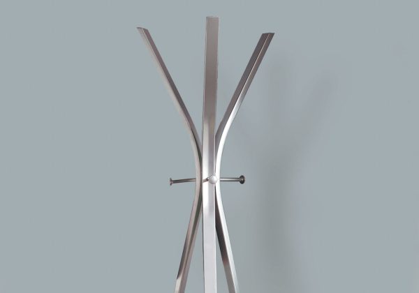12" x 18" x 72" Silver  Metal  Coat Rack - Image 2