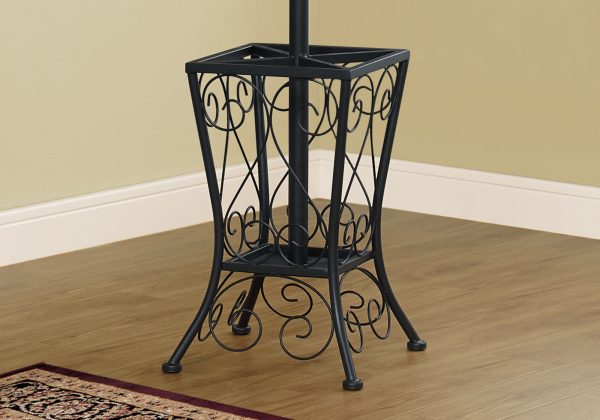 16" x 16" x 71" Black  Metal  Umbrella Holder Coat Rack - Image 2