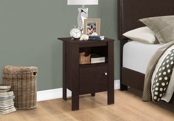 14" x 17.25" x 24.25" Espresso Night Stand With Storage - Image 2