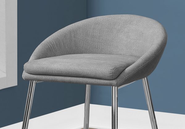 41" x 41" x 59.5" Grey  Foam  Metal  Polyester  Barstool 2pcs - Image 3