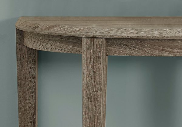 11.75" x 36" x 32.5" Dark Taupe Finish Accent Table - Image 2