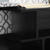 11.75" x 23.75" x 23.75" Black Particle Board Laminate  Accent Table - Image 2