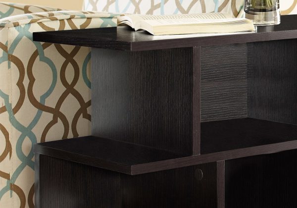 11.75" x 23.75" x 23.75" Cappuccino Hollow Core Particle Board  Accent Table - Image 2