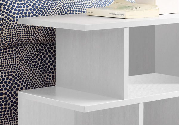 11.75" x 23.75" x 23.75" White Hollow Core Particle Board  Accent Table - Image 2