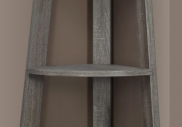 15.5" x 22.5" x 71.25" Dark Taupe Particle Board  Bookshelf - Image 2