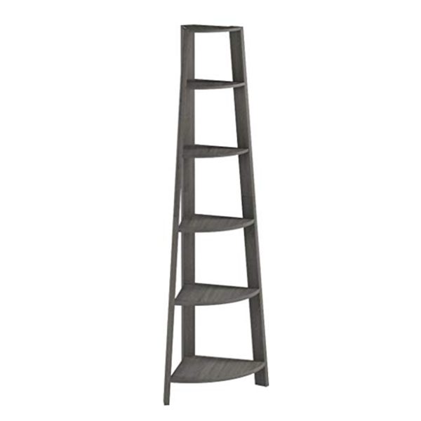 15.5" x 22.5" x 71.25" Dark Taupe Particle Board  Bookshelf - Image 5