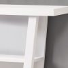 11.5" x 31.5" x 33.75" White Finish Hollow Core Accent Table - Image 2