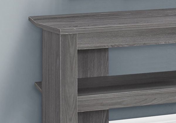 15.5" x 42" x 19.75" Grey Particle Board Laminate TV Stand - Image 2