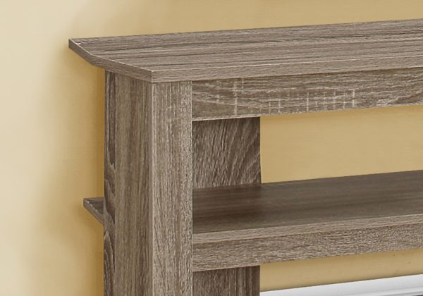 15.5" x 42" x 19.75" Dark Taupe Particle Board Laminate TV Stand - Image 2