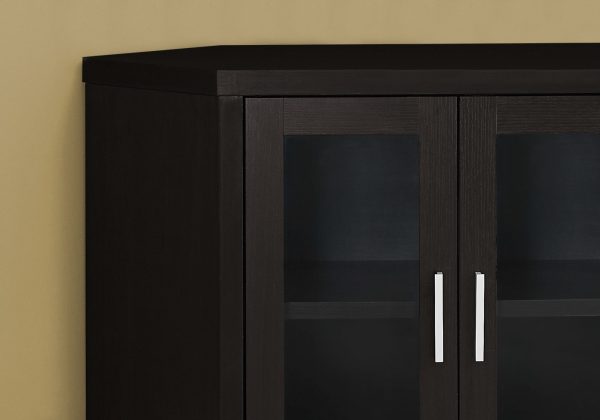 15.5" x 42" x 30" Cappuccino Particle Board TV Stand - Image 2