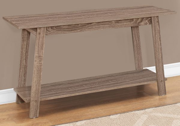15.75" x 42" x 22.5" Dark Taupe Particle Board Laminate TV Stand - Image 2