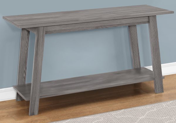 15.75" x 42" x 22.5" Grey Particle Board Laminate TV Stand - Image 2