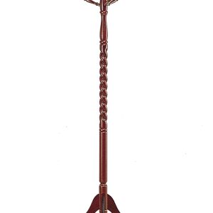20" x 20" x 71.75" Cherry Solid Wood Coat Rack
