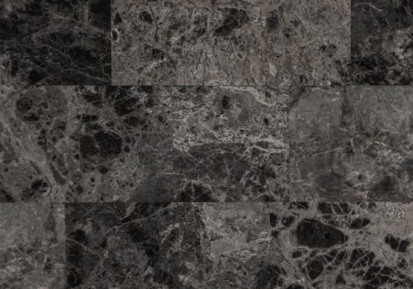 31" x 46" x 69" Grey MarblewithCharcoal Metal  2pcs Vanity Set - Image 4