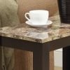 12" x 23.75" x 21.5" Cappuccino Particle Board Laminate Mdf  Accent Table - Image 2