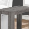 11.75" x 23.75" x 22" Grey Particle Board Laminate  Accent Table - Image 2