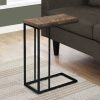 18.25" x 10.25" x 25.25" BrownBlack Particle Board Metal  Accent Table - Image 5