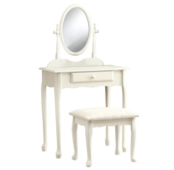 30.5" x 46.5" x 68.75" White  Particle Board Vanity Set 2pcs - Image 2